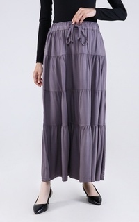 Skirt Long Skirt Tiered Alba Grey