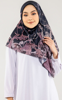 Hijab Motif Victoria Ink (Voal Square)