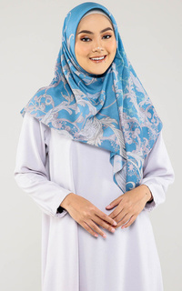 Printed Scarf Victoria Brittany Blue (Voal Square)