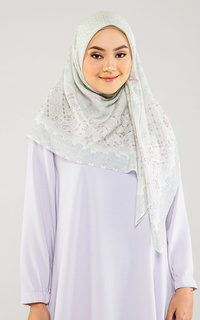 Hijab Motif Jazima Egret (Voal Square)