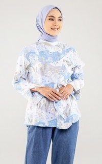 Blouse Lotus Top Blue