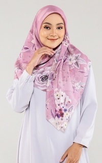 Hijab Motif Malicca Belle Rose Series Pink