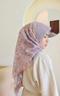 Printed Scarf Hanoon in Lylac