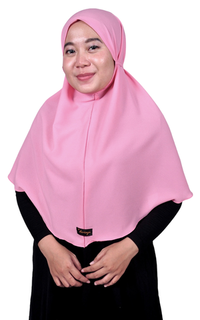 Hijab Instan Dia Bergo Tali Pink REGULER 