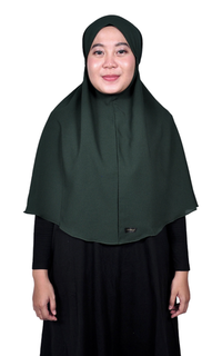 Instant Hijab Dia Bergo Tali Evergreen JUMBO