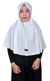 Hijab Instan Dia Bergo Tali Broken White JUMBO