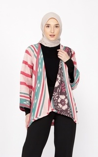 Cardigan Iswari Pink Tenun Outer