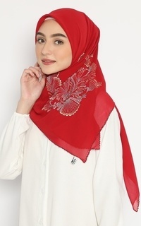 Hijab Motif Laras Embroidery Scarf