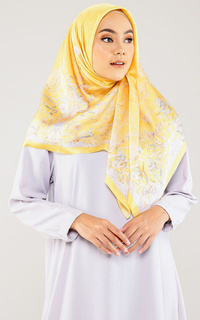 Hijab Motif Kiara Series - Mustard