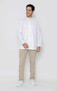 Pakaian Pria Allev Rayyan B Long Sleeve - Putih