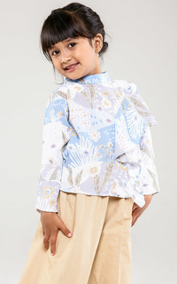 Blus Lotus Top Kids Blue