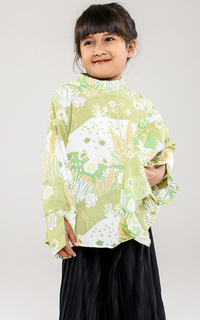 Blus Lotus Top Kids Green