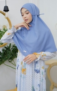 Instant Hijab Bergo Sedang Denim