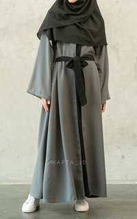 Long Dress WAFTA - KULTSUM ABAYA GREY