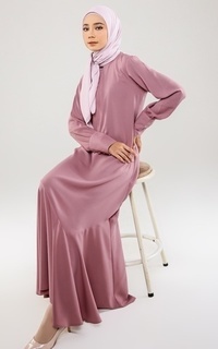 Long Dress Muazah Dress Dusty Purple