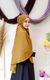 Instant Hijab Bergo Jumbo Olive