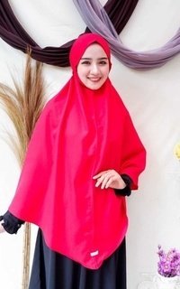 Instant Hijab Bergo Jumbo Red Chili