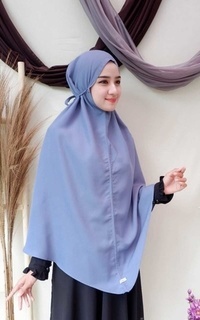 Instant Hijab Bergo Jumbo Denim