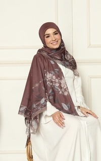 Hijab Motif Soffie Series Mahogany