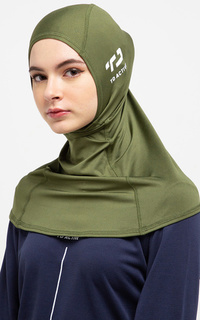 Hijab Instan LH012 sport hijab alfa green army