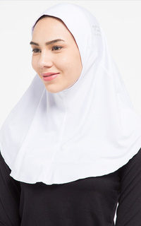 Instant Hijab LH039 Sport hijab zeta putih