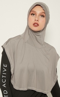 Instant Hijab LH043 sport hijab tetta td active abu muda
