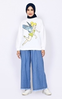 Matching Sets Setelan Tinkerbell Kelly Edgy White White & Cobalt Blue-494601