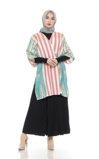 Cardigan Kimono Tenun Sakura Tosca [Defect Sale : Reject Bahan Tenun]