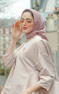 Hijab Motif El Mar Minorca Voal Square - Pinky Sand