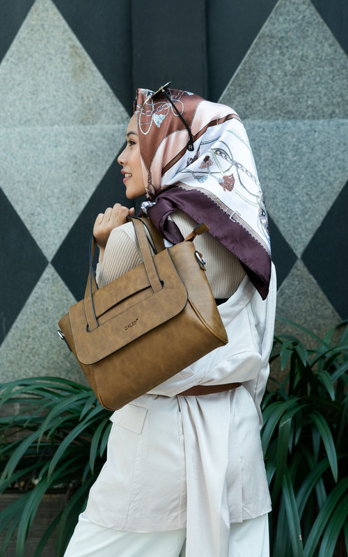 Tas - CALEP - Handbag Wanita LUXIE Series - Mocca