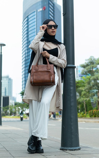 Bag CALEP - Handbag RISAKA Series Black-496293