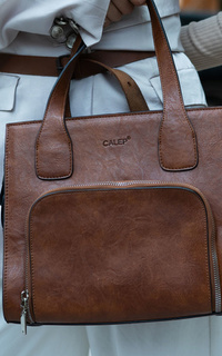 Bag CALEP - Handbag RISAKA Series Black-496294