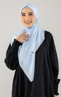 Hijab Polos Voal Square Powder Blue