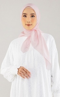 Hijab Polos Voal Square Chalk Pink