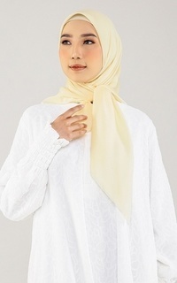 Plain Scarf Voal Square Banana