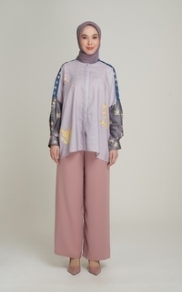 Blouse Lenggoni Top-Gray Violet