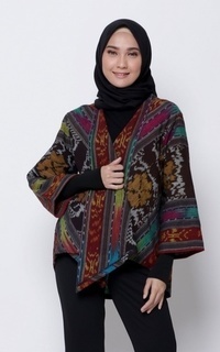 Cardigan Outer Tenun Colorful Desert [Defect Sale : Reject bahan tenun]