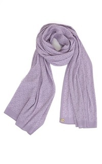 Pashmina Tapis Pleated Shawl - Lavender