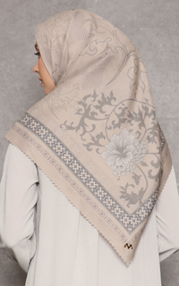 Hijab Motif Kayla Scarf by Malaiqa - Wheat