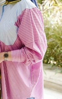 Kemeja Lyan Shirt Blue Blue-504798