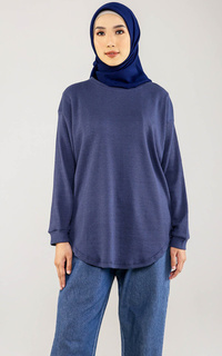 Blus Long Sleeve T-shirt Navy