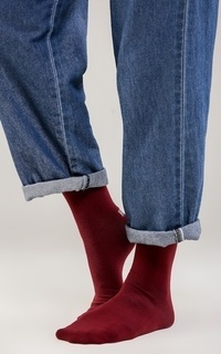 Kaos Kaki Basic Wudhu Socks Wine-506945