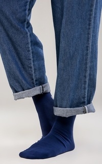 Kaos Kaki Basic Wudhu Socks Navy-506949