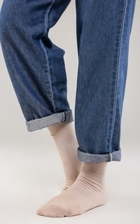 Kaos Kaki Basic Wudhu Socks Soft Beige-506953