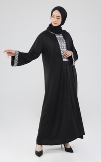 Long Dress Gamis Tenun Shafiya