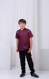 kids' clothing Zain Family Raya - Koko Kids Burgundy L