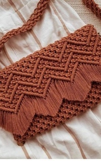 Bag ZIgsaw Clutch Macrame by Lacedream