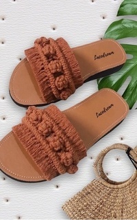 Shoes Berryknot Terracota Sandal Macrame by Lacedream