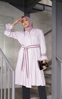 Long Dress Sora Shirt Dress Soft Lilac