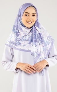 Hijab Motif Shakufa Raya Collection - Purple Haze